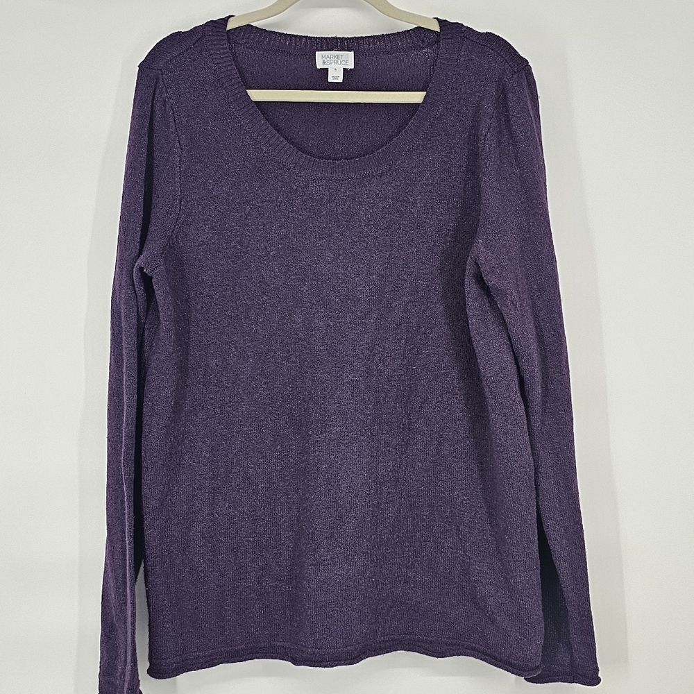 Market & Spruce Sweater XL Purple